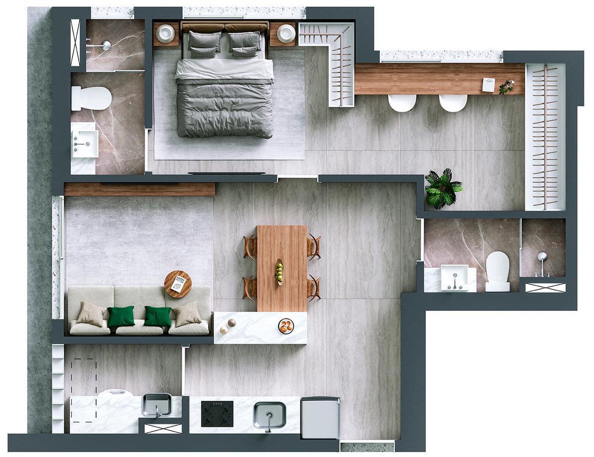 Venda · Apartamento com 1 suíte